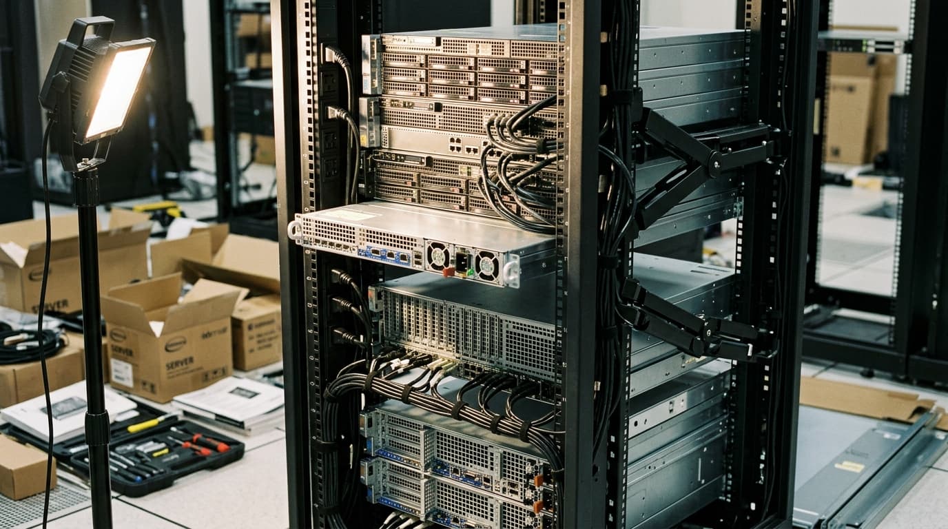 Infrastructure design services — rack assembly and build